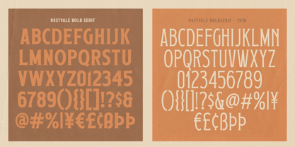 Rustvale Font Poster 3