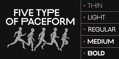 Pace Form Font Poster 4