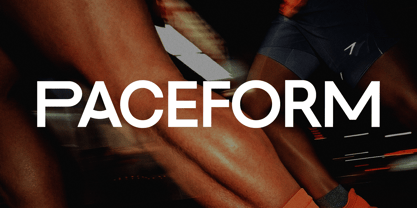 Pace Form Font Poster 1