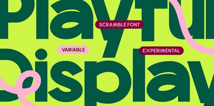 Scramble Font Poster 2