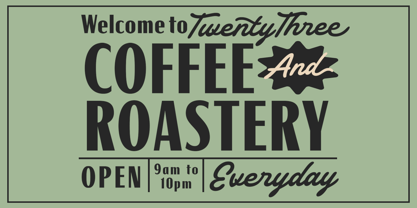 Harney Font Poster 3