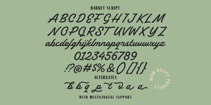 Harney Font Poster 6