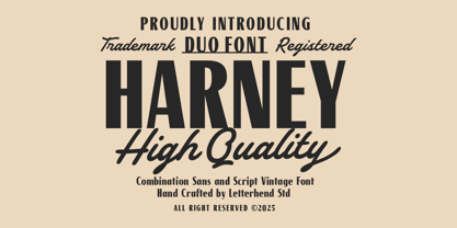 Harney Font Poster 1