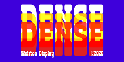 Weiston Font Poster 2