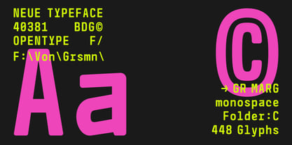 GR Marg Mono Font Poster 3