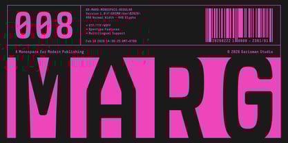 GR Marg Mono Font Poster 1