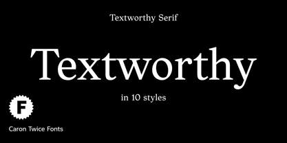 Textworthy Serif Font Poster 1