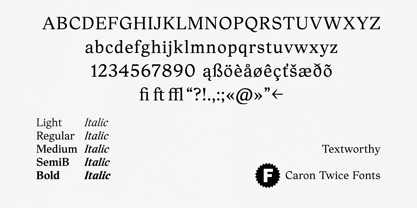 Textworthy Serif Font Poster 13