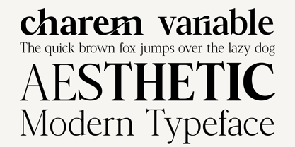Charem Variable Font Poster 3