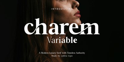 Charem Variable Font Poster 1