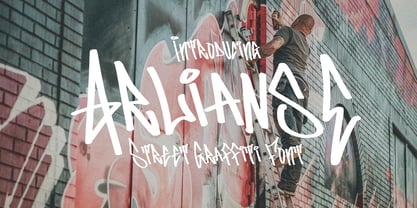 Arlianse Graffiti Font Poster 1