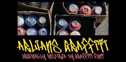 Arlianse Graffiti Font Poster 4