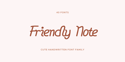 Friendly Note Font Poster 1