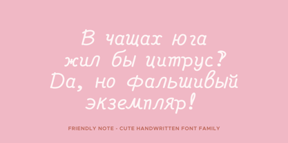 Friendly Note Font Poster 4