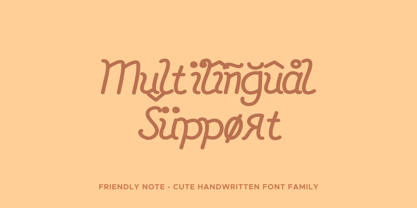 Friendly Note Font Poster 7