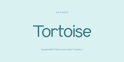 Tortoise Font Poster 1