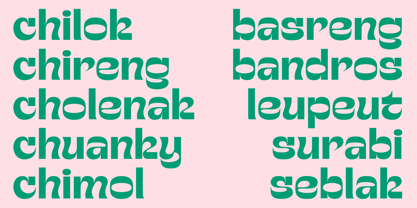 Chuten Font Poster 12