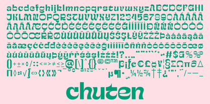 Chuten Font Poster 2