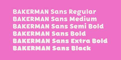 Bakerman Sans Font Poster 5
