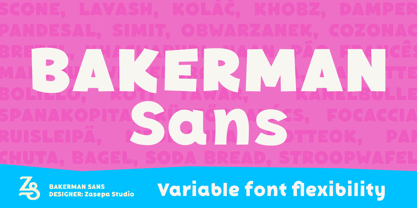 Bakerman Sans Font Poster 1