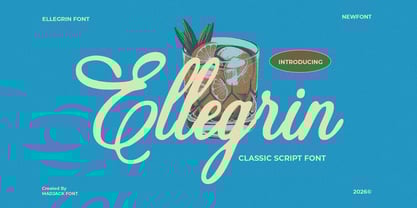 Ellegrin Script Font Poster 1