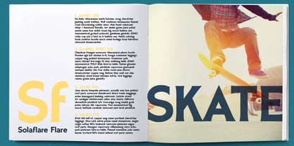 Solaflare Font Poster 3
