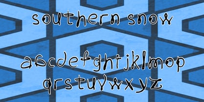 Southern Snow Font Poster 5