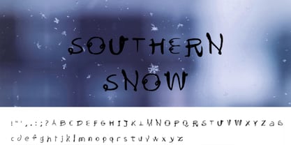 Southern Snow Font Poster 1