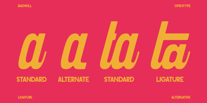 Badwill Font Poster 10