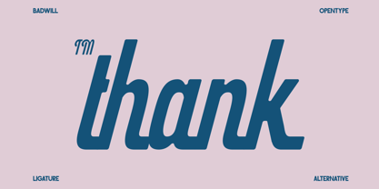 Badwill Font Poster 12