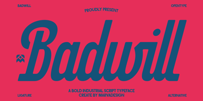 Badwill Font Poster 1