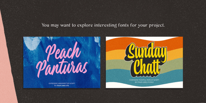 Peachlona Script Font Poster 10