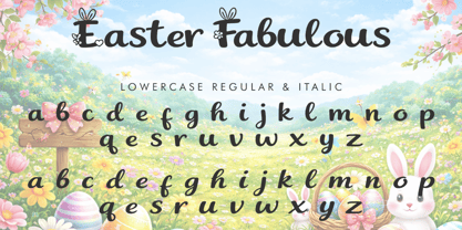 Easter Fabulous Italic Font Poster 6