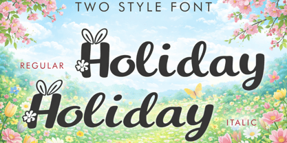 Easter Fabulous Italic Font Poster 4