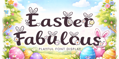 Easter Fabulous Italic Font Poster 1