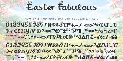 Easter Fabulous Italic Font Poster 8