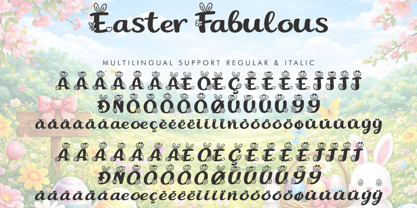 Easter Fabulous Italic Font Poster 9