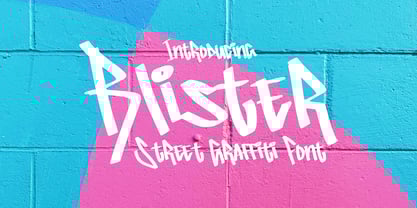 Blister Graffiti Font Poster 1