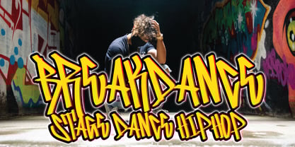 Blister Graffiti Font Poster 5