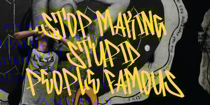 Blister Graffiti Font Poster 2