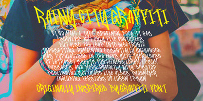 Rainy City Graffiti Font Poster 5