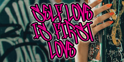 Rainy City Graffiti Font Poster 4