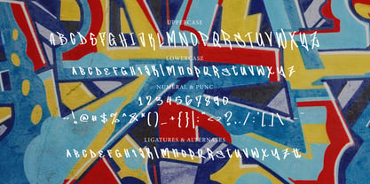 Rainy City Graffiti Font Poster 6