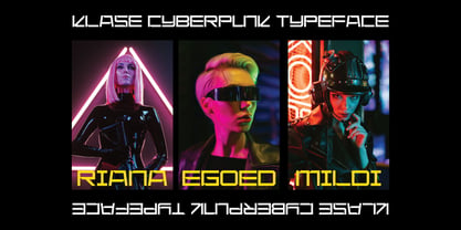Klase Cyberpunk Font Poster 3
