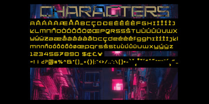 Klase Cyberpunk Font Poster 8