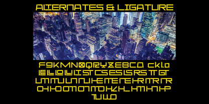 Klase Cyberpunk Font Poster 7