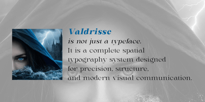 Valdrisse Font Poster 4