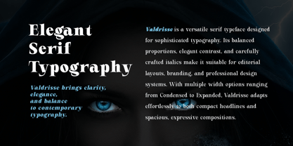 Valdrisse Font Poster 2