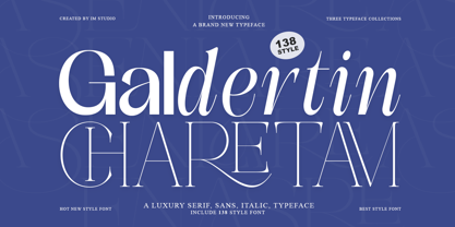 Galdertin Charetam Font Poster 1