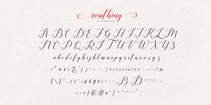 Rosething Font Poster 12